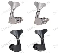 A set of Chrome black Electric Bass Guitar Tuning Pegs Tuners Machine Heads Tuning Keys buttons guitar accessories8486133