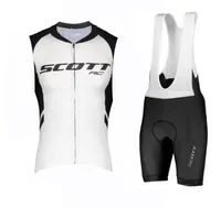 Scott team Cycling sleeveless jersey bib Maillot shorts sets pro Clothing Mountain Breathable Racing Sports Bicycle Soft Skinfr1190134
