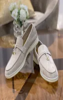 Toplevel hertenkin platte schoenen slipon schoenen voor vrouwelijke luxe ontwerpers lage hak gele luxe lounge flats formeel slijtage zelf rijden 3443561