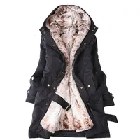 Женщина-ягненка шерстяная куртка цельномочного зимнего пальто дешевое утолщение теплое капюшон Парка Плюс плюс размер xxxl для женского 265i