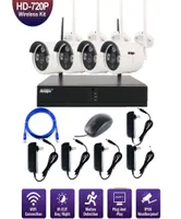 4CH Wireless Security Camera System WiFi Camera Kit NVR 1080P Night Vision IRCut CCTV Home Surveillance System Waterproof3076979