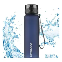 ウォーターボトルUZSPACEスポーツボトル800ml 1000ml BPAリークプルーフ再利用可能なフィットネス用の軽量持続可能210610ドロップデビューDH2PF