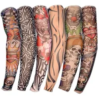 جديد نايلون مرنة وهمية وهمية المؤقتة الأكمام تصميم جوارب ذراع الجسم tatoo للرجال البارد النساء 8237368