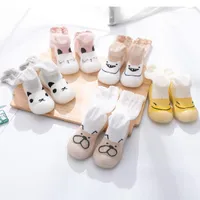 First Walkers Summer Baby Girl Anti-mosquito Socks Shoes Cute Cotton Stockings Anti-slip Rubber Sole