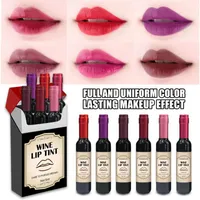 Lip Gloss 1PC Liquid Lipstick Moisturizing Glaze Not Sticky Waterproof Stain Red Lips Cosmetic TSLM1
