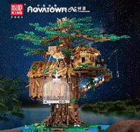 Mold King the Tree House Model Building Builds with LED -onderdelen Creative Toys 16033 3958PCS Assembly Bricks Kids Kerstcadeaus8510783