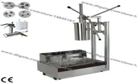 3hole Nozzles Heavy Duty 5L Manual Spanish Donuts Churreras Churros Maker Machine with 12L Fryer 700ml Filler2864321