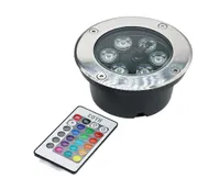 Edison2011 6W 9W AC 85265V LED Underground Lamp Light RGB Colorful with 24 Keys Controller IP67 Waterproof Projector Light for Ga1132626