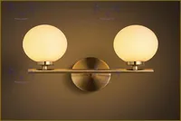 2017 Modern led G4 wall lamps bedside glass ball wall lights for home Indoor lighting fixture 2106866