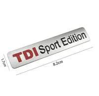 Metal Red TDI Sport Edition Logo Turbo Car Letter Sticker Emblem Chrome Badge Decals f￶r VW Polo Golf CC TT JETTA GTI TOUAREG1406352