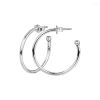 Boucles d'oreilles cerceaux Sterling-Silver-Jewelry Forever Hoops Of Polylolity Earring 925 Silver Jewelry for Women