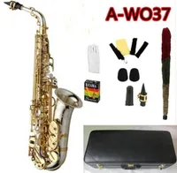 Helt ny Yanagisawa A-WO37 Alto Student Saxofon Nickel Platerad Gold Key Professional Sax med munstycke Fodral och tillbeh￶r