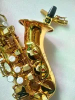 Japan Yanagisawa Curved Soprano Saxophone S-991 Brand New Gold Professional Spela Instrument Soprano Sax Mouthpiece