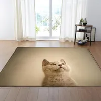 Tapijten moderne 3D-dieren print zacht dikker tapijtkussen beddekte deken portier buiten gebeds salon thuis vloer mat antislip tapijten