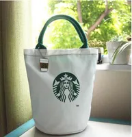 Large Starbucks Canvas Tote Bag Handbag Barrel Shape Shoulder ECO 11 styles Shopping Bag lunch Bag5720863