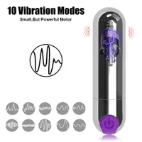 Favor Holders Mini Bullet Vibrator dla kobiet mocne wibracje Wodoodporny masażer G-Spot 10 Speed ​​Sex Toys USB Wedd