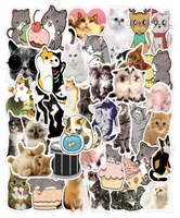 50pcs kawaii ملصقات سيارة Cat Cat Cat for Kids Stationery Stationery Fridge Water Botto Muitor Luggage Secal9798635
