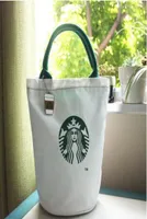Large Starbucks Canvas Tote Bag Handbag Barrel Shape Shoulder ECO 11 styles Shopping Bag lunch Bag9938226