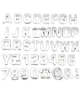 1pcs 3D DIY Chrome ABS Alphabet Letter Number Symbol Car Decal Stickers Universal For HondaVWToyotaSkodaFordPeugeot6865563