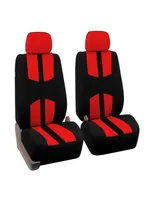 4pcs Universal Cover Car Seat Full Set для всех сезонов Auto Interior Accessories Carstyling Red Blue Beige Grey 4 Colors19023043