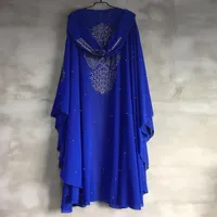 Impression musulmane Abaya Kimono Floral Hijab Dress Arabe Dubaï Femmes africaines Pakistan Caftan Marocain Kaftan Qatar Islamic Clothing Eth301W
