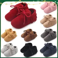 First Walkers Baby Shoes Girls Moccasins Tascia retrò soft Sole Sports Sneakers Infant Walker Toddler Boots Cash Crib 0-12m