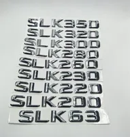 Для Mercedes Benz SLK Class W171 SLK63 SLK200 SLK220 SLK230 SLK260 SLK280 SLK300 SLK320 SLK350 CAR Chrome Alphabet Sticker E6476146