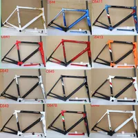 Daha fazla 28 renkli C64 Karbon Yolu Bisiklet Çerçeveleri C64 Bisiklet Çerçevesi Boyutu 48 50 52 54 56cm XDB DPD177R