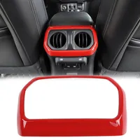 Car Rear Exhaust Vent Decorative Cover Red For Jeep Wrangler JL 2018 Factory Outlet High Quatlity Auto Internal Accessories265C