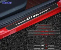 4PCS GT GTLine Carbonfaser -Autot￼ranbieter -Schutzaufkleber f￼r Peugeot 106 107 108 206 207 208 2008 3008 306 308 307 508 4076773201