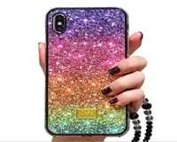 Shiny Rainbow Gradient Color Phone Case Cover PCTPU för iPhone 11 Pro Max 6 6S 7 8Plus X XR XS Max Samsung S20 S10Plus Protective1190784