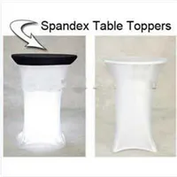 Varie stoviglie da tavolo spandex a colori 60 70 80 90 cm Topper topper topper tavolo da tavolo da cocktail tavolo 10pcs262p