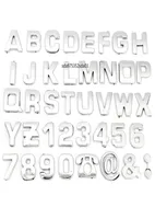 1pcs 3D DIY Chrome ABS Alphabet Letter Number Symbol Car Decal Stickers Universal For HondaVWToyotaSkodaFordPeugeot7555145