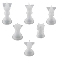 Chess Mold Pieces Molds Mould Diy Casting Resin Silicone Checkers 3D Making Game Board Sets Epoxy Crystal Piece International