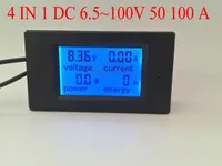 1つの電圧メーターDigital Voltage Ampere Power Energy Meter DC 65100V with LCD Display Blue Backlight 50A 100A7198717