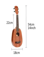 21039039 4 Strings Pineapple Style Mahogany Hawaii Ukulele Uke Electric Bass Guitar For Guitarra Musical Instruments Music L5160544