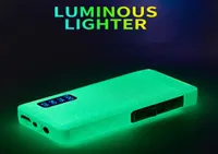 Nieuwste Luminous gas aanstekers Jet Winddichte boog plasma USB laadbare lichtere metalen fakkel elektrische butaanpijp sigaaraansteker cadeau3905594