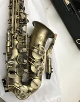 Nouveau Konig E Flat Alto Saxophone Professional Simulation en cuivre antique E Instruments de musique de saxos plate avec étui en cuir2730310