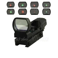Tactical 1X22X33 Holographic 4 Reticle Reflex Red Green Dot Sight 20mm 11mm Rail for Airsoft Hunting Rifle Scope307r