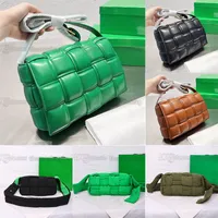 Padded Tech Cassette intreccio leather cross-body bag women Candy hand-knitted Belt bag Luxury Designer Fashion Flap nylon Sponge Pillow Bags purse