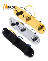 Chromegoldblack 3 vias com fio com bot￵es de chicote de placa de controle pr￩ -conectados para TL TeleCaster Guitar Parts4826030