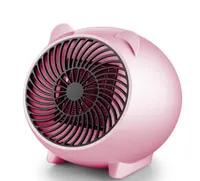 겨울 따뜻한 팬 휴대용 귀여운 귀여운 돼지 미니 PTC 세라믹 룸 히터 공간 미국 EU 플러그 데스크탑 전기 히터 홈 오피스 7171719