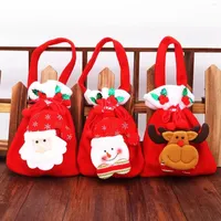 Prezent Wrap Navidad 2022 Santa Bag Candy Trójwymiarowe dekoracje świąteczne lalki na rok domowy 2023 Prezenty