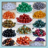 Jade Loose Beads 1M مختلفين من حبة السحر الملونة للأساور قلادات الأزياء المجوهرات DIY الجملة 0600WH تسليم التسليم otuw6