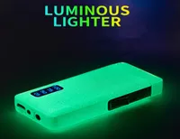 Nieuwste lichtgevende gas aanstekers Jet Winddichte boog plasma USB laadbare lichtere metalen fakkel elektrische butaanpijp sigaaraansteker cadeau3783351