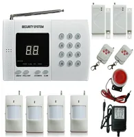 Wireless PIR Home Office Security Burglar Alarm System Auto Dialing Dialer 4x Infrared Motion Detector Sensor 2x DoorWindows ALAR4753113