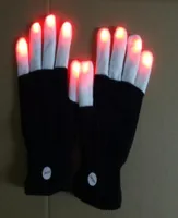 Iluminaci￳n Mittens Magic Black Guantes luminosos LED Gloves LED Rave Rave Light Up Finting Finger Kids Toys Suministies54779997