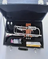 Tromba ytr2335s b musica piatta argento placcatura tromba strumenti in ottone suonando il regalo di promozioni super top9512205