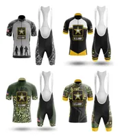 2022 Equipe de ciclismo do Ex￩rcito dos EUA Jersey Bike Shorts Bib Conjunto ROPA Ciclismo Mens Mtb Camisa Summer Pro Bicycling Maillot Bottom Roushing3757836