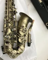 Novo Konig E Flat Alto Saxofone Profissional Antique Copper Simulation E Instrumentos musicais planos sax com couro Case3844115